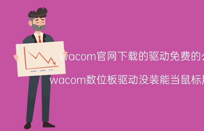 wacom官网下载的驱动免费的么 wacom数位板驱动没装能当鼠标用吗？